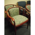 Cherry Guest Reception Side Chair Mint pattern